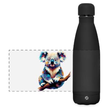 Koala - Matte Panorama Isolierflasche 500 ml - Schwarz - Vorne