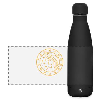 Femme Céleste Conception du Zodiaque - Gourde isotherme panoramique mate 500 ml - noir - Devant