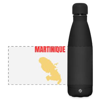 T-shirt Martinique – Antilles - Gourde isotherme panoramique mate 500 ml - noir - Devant