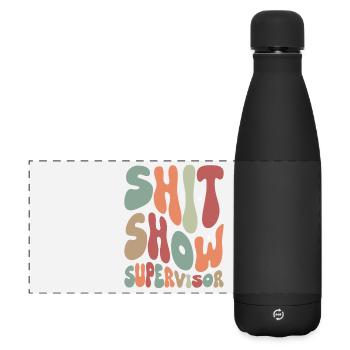 Shit Show Supervisor - Matte Panoramic Thermal Bottle 500 ml - black - Front