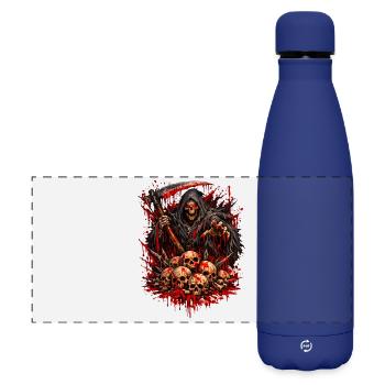 Faucheuse avec la Montagne du Crâne - Gourde isotherme panoramique mate 500 ml - bleu foncé  - Devant