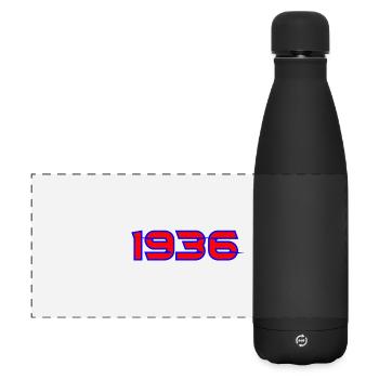 1936 - Matte Panorama Isolierflasche 500 ml - Schwarz - Vorne