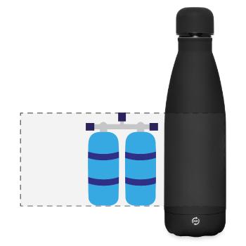 tanks - Matte Panoramic Thermal Bottle 500 ml - black - Front