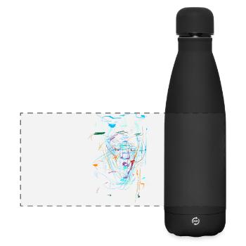 Scifi Background - ABSTRACT - Matte Panoramic Thermal Bottle 500 ml - black - Front