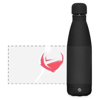 tischtennis Schläger Spiel Illustration Mannschaft - Matte Panorama Isolierflasche 500 ml - Schwarz - Vorne