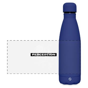 Perception Géométrie Mystique - Gourde isotherme panoramique mate 500 ml - bleu foncé  - Devant