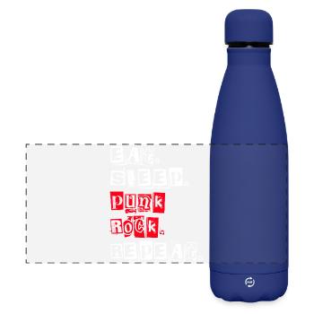 Manger dormir Punk Rock Répéter - Gourde isotherme panoramique mate 500 ml - bleu foncé  - Devant