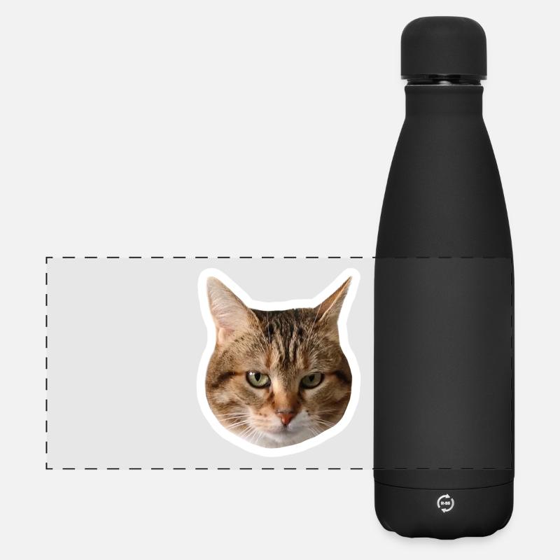 Missty Sad Decal - Matte Panoramic Thermal Bottle 500 ml - black