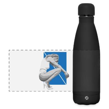 Sexy Girl Pin Up Comic Pop Art T-Shirt - Gourde isotherme panoramique mate 500 ml - noir - Devant