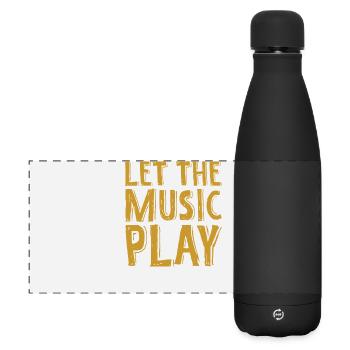 Laissez la musique jouer - Gourde isotherme panoramique mate 500 ml - noir - Devant