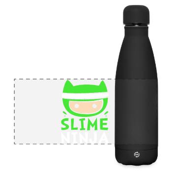 Slime Slime Slimy - Gourde isotherme panoramique mate 500 ml - noir - Devant