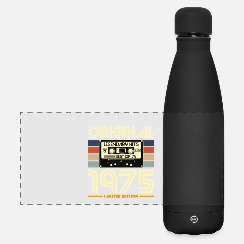 1975 Limited Edition Cassette - Matte Panoramic Thermal Bottle 500 ml - black