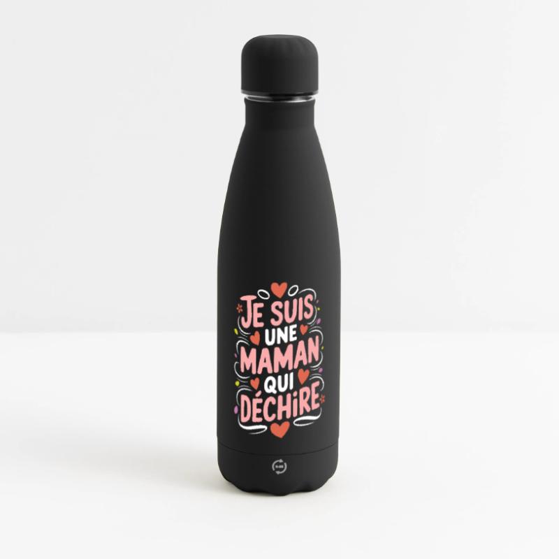 Ich bin eine Killer-Mutter Matte Panorama Isolierflasche 500 ml