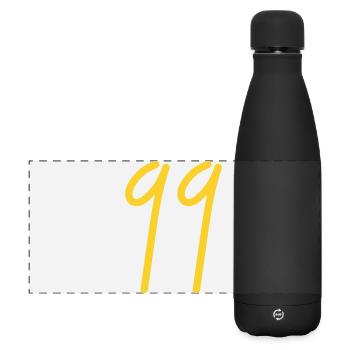 99 - Matte Panoramic Thermal Bottle 500 ml - black - Front