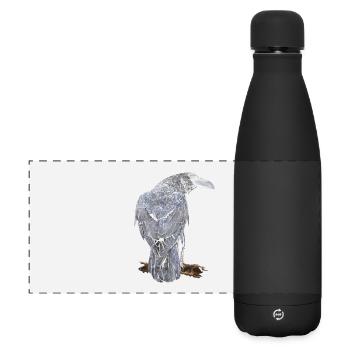 Crow - Gourde isotherme panoramique mate 500 ml - noir - Devant