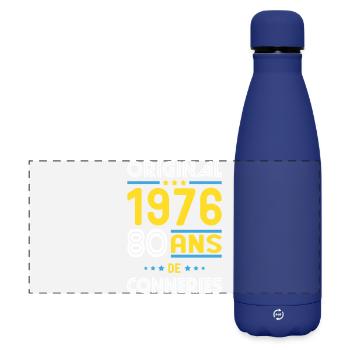 Original – 1976 – 50 years of - Matte Panoramic Thermal Bottle 500 ml - dark blue  - Front