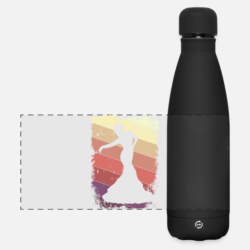 Dancing Dancer - Matte Panoramic Thermal Bottle 500 ml - black