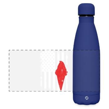 Crème glacée des États-Unis - Gourde isotherme panoramique mate 500 ml - bleu foncé  - Devant