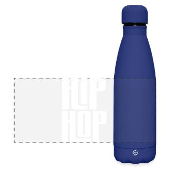 Hip Hop Bold Block Typografie - Matte Panorama Isolierflasche 500 ml - Dunkelblau  - Vorne