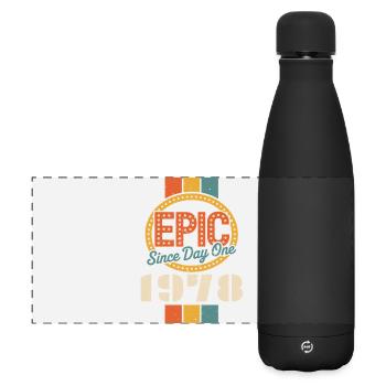 Legendary since 1978 - Matte Panoramic Thermal Bottle 500 ml - black - Front