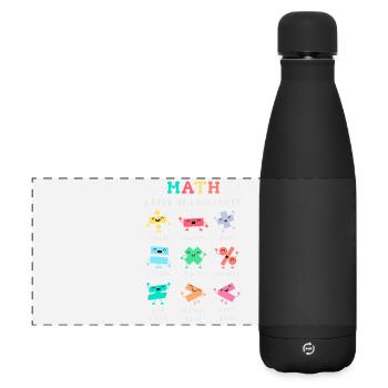 Les maths vous maintiennent en équilibre - Gourde isotherme panoramique mate 500 ml - noir - Devant