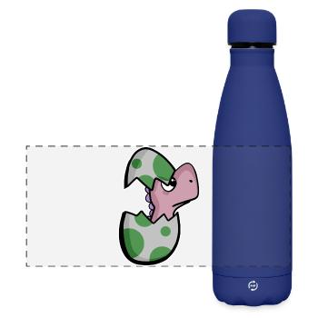 Dinosaure oeuf Dino bébé Motif - Gourde isotherme panoramique mate 500 ml - bleu foncé  - Devant