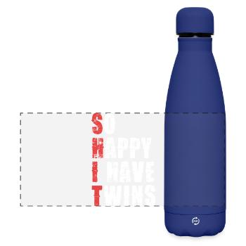Twins Cheers Shirt Saying - Matte Panoramic Thermal Bottle 500 ml - dark blue  - Front