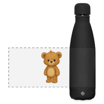 Teddy bear - Matte Panoramic Thermal Bottle 500 ml - black - Front