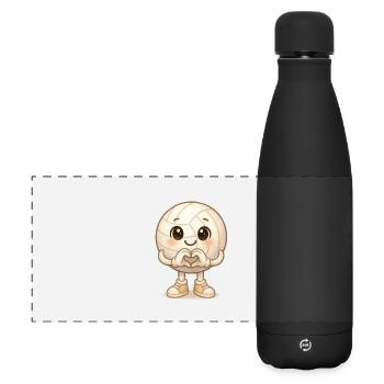Kawaii Volleyball Heart - Matte Panoramic Thermal Bottle 500 ml - black - Front