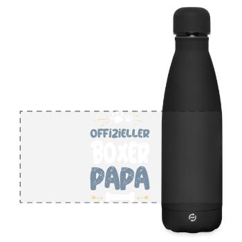 T-shirt officiel Boxer Dad - Gourde isotherme panoramique mate 500 ml - noir - Devant