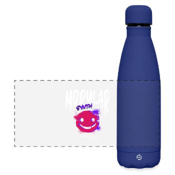 Modular Synth Synthesizer Waveform - Matte Panorama Isolierflasche 500 ml - Dunkelblau  - Vorne