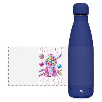 Candy Crew Decoration Candy Lover Sweet Tooth - Matte Panoramic Thermal Bottle 500 ml - dark blue  - Front