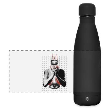 Overstimulated - Matte Panoramic Thermal Bottle 500 ml - black - Front