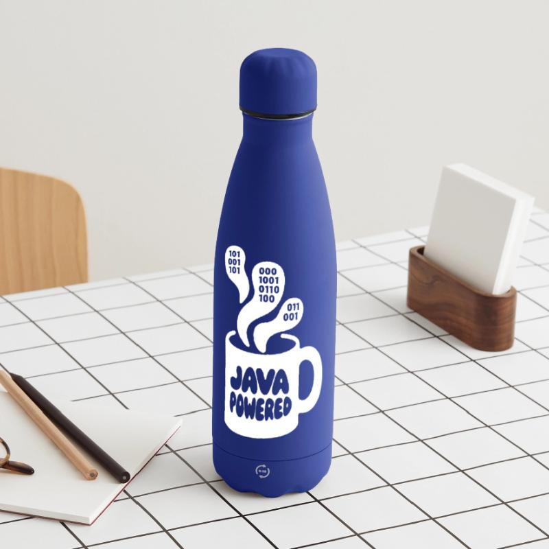 Java Powered Mug: Binary Steam Matte Panorama Isolierflasche 500 ml