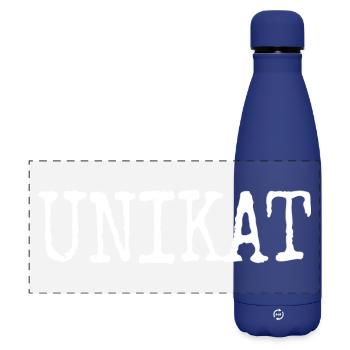 Unique Unique Individuel Valeur de soi unique - Gourde isotherme panoramique mate 500 ml - bleu foncé  - Devant