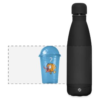 Plastic Free - Matte Panoramic Thermal Bottle 500 ml - black - Front