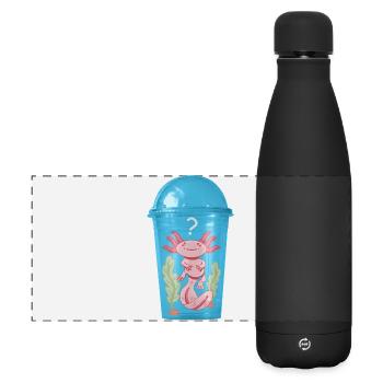 Poisson Ocelot dans un gobelet en plastique - Gourde isotherme panoramique mate 500 ml - noir - Devant