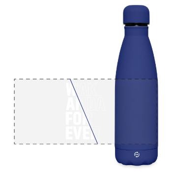 wak anda for ever - Matte Panoramic Thermal Bottle 500 ml - dark blue  - Front