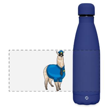 Police des lunettes de soleil alpagas - Gourde isotherme panoramique mate 500 ml - bleu foncé  - Devant