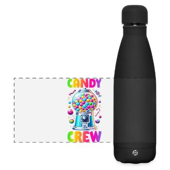 Candy Crew Decoration Candy Lover Sweet Tooth - Matte Panoramic Thermal Bottle 500 ml - black - Front