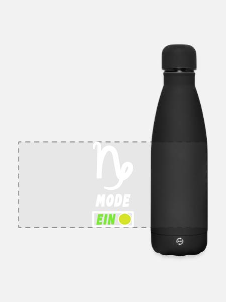 Déclaration d’astrologie Horoscope Capricorne Zodiaque - Gourde isotherme panoramique mate 500 ml - noir