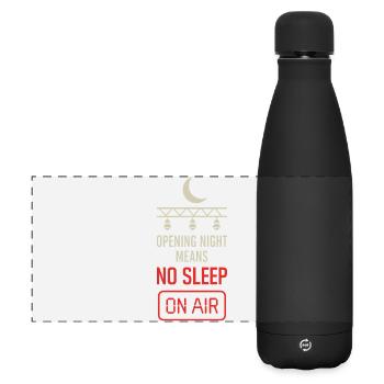 Theatre Technology Crew Stage Technician Sound - Matte Panoramic Thermal Bottle 500 ml - black - Front