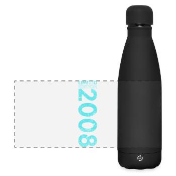 Édition limitée cadeau pour le 18e anniversaire 2008 - Gourde isotherme panoramique mate 500 ml - noir - Devant