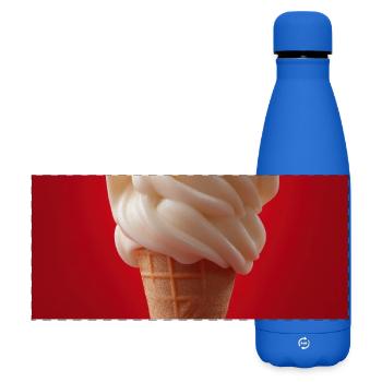 Chill Ghost Cornet de crème glacée - Gourde isotherme panoramique mate 500 ml - bleu roi - Devant