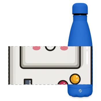 Niedliche Spielkonsole - Matte Panorama Isolierflasche 500 ml - Königsblau - Vorne