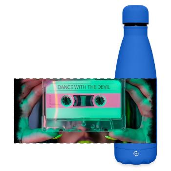 Danser avec le diable - Gourde isotherme panoramique mate 500 ml - bleu roi - Devant