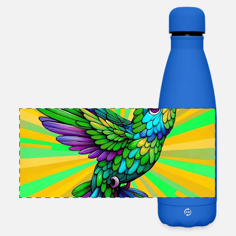 hummingbird - Matte Panoramic Thermal Bottle 500 ml - royal blue
