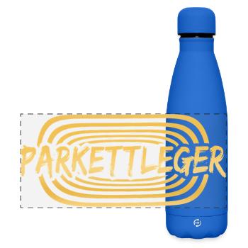 Arbeit Parkettleger - Matte Panorama Isolierflasche 500 ml - Königsblau - Vorne