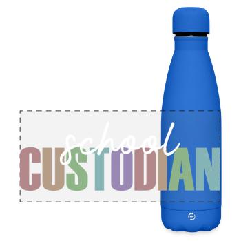 Caretaker of the school - Matte Panoramic Thermal Bottle 500 ml - royal blue - Front