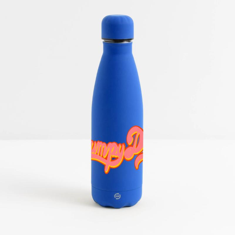 Script rétro de Grumpy Daddy - « Exploitation » en couleur Gourde isotherme panoramique mate 500 ml
